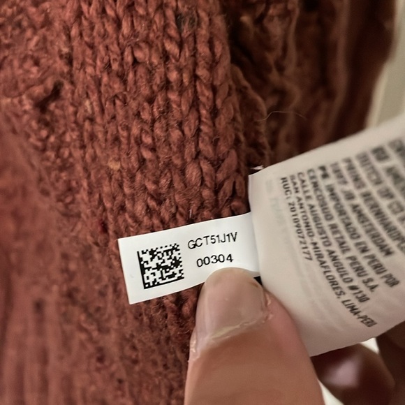 American Eagle Western Boho Fringe Open Cable Knit Cardigan Size XS - Picture 11 of 11